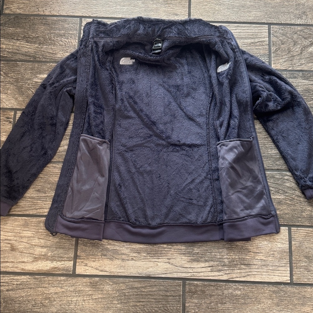 The North Face women’s size large dark silvery navy blue Fleece Jacket - Picture 6 of 8